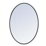 Decker Oval Mirror 24 Inch Tall and 34 Inch Wide by Elegant Decor - MR4624