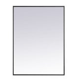 Monet Rectangular Mirror 36 Inch Tall and 27 Inch Wide by Elegant Decor - MR42736