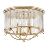 Glass No.1 4 Light 19 Inch Wide Semi Flush Mount by Hudson Valley - MDS201
