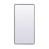 Evermore Soft Corner 60Inch Rectangular Full Length Mirror by Elegant Decor - MR80FL3060