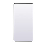 Evermore Soft Corner 60Inch Rectangular Full Length Mirror by Elegant Decor - MR80FL3060