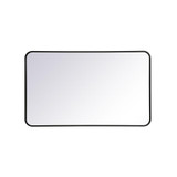 Evermore Soft Corner Rectangular Mirror 40X24 Inch Wide by Elegant Decor - MR802440