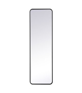 Evermore Soft Corner Rectangular Mirror 60X18 Inch Wide by Elegant Decor - MR801860