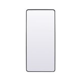 Evermore Soft Corner 72 Inch Metal Rectangular Mirror by Elegant Decor - MR803272