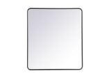 Evermore Soft Corner Rectangular Mirror 40X36 Inch Wide by Elegant Decor - MR803640