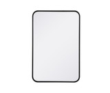 Evermore Soft Corner Rectangular Mirror 30X20 Inch Wide by Elegant Decor - MR802030