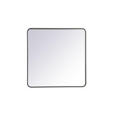 Evermore Soft Corner Rectangular Mirror 36X36 Inch Wide by Elegant Decor - MR803636