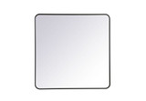 Evermore Soft Corner Rectangular Mirror 36X36 Inch Wide by Elegant Decor - MR803636