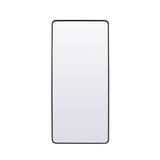 Evermore Soft Corner 72Inch Rectangular Full Length Mirror by Elegant Decor - MR80FL3272