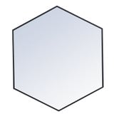 Decker Hexagon Mirror 35 Inch Tall and 41 Inch Wide by Elegant Decor - MR4541