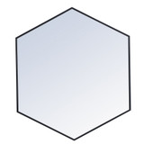 Decker Hexagon Mirror 35 Inch Tall and 41 Inch Wide by Elegant Decor - MR4541