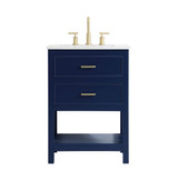 Sinclaire 24 Inch 1 Drawer Single Bathroom Vanity Sink Set by Elegant Decor - VF19024