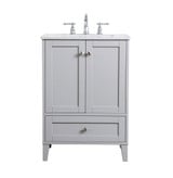 Sommerville 24 Inch 1 Drawer Single Bath Vanity Sink Set by Elegant Decor - VF18024