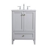 Sommerville 24 Inch 1 Drawer Single Bath Vanity Sink Set by Elegant Decor - VF18024