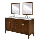 Lexington 60 Inch Double Bathroom Vanity Set by Elegant Decor - VF13060DW
