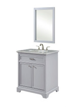Americana 30 Inch Single Bathroom Vanity Set by Elegant Decor - VF15030