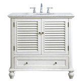 Rhodes 36 Inch 1 Drawer Single Bathroom Vanity Sink Set by Elegant Decor - VF30536