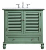 Rhodes 36 Inch 1 Drawer Single Bathroom Vanity Sink Set by Elegant Decor - VF30536