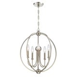 Sylvan 5 Light Medium Chandelier by Crystorama 2247-NOSHADE - 2247-NOSHADE