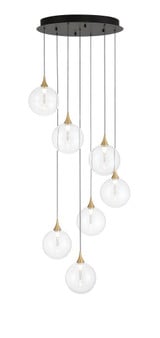 Iissa 31.5W 7 LED Chandelier 8.5 Inch Tall and 21 Inch Wide by Eurofase - 48928