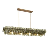 Loren 5 Light Discs Linear Chandelier by Maxim - 21826