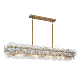 Loren 5 Light Discs Linear Chandelier by Maxim - 21826