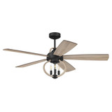 Reese 5 Blade Ceiling Fan with Light Kit 52 Inch Wide by Craftmade - RSE52