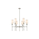 Emily 6 Light Chandelier 25.5 x 38 Inches Wide by Z-Lite - 3033-6