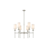 Emily 6 Light Chandelier 25.5 x 38 Inches Wide by Z-Lite - 3033-6