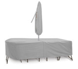 108x60 Inch Oval-Rectangular Cover with Umbrella Hole by Protective Covers - 115