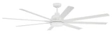 Rush 8 Blade Ceiling Fan with Light Kit 72 Inch Wide by Craftmade - RSH72-8