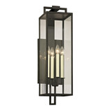 Beckham 4 Light Candle Style Outdoor Wall Mount by Troy - B633