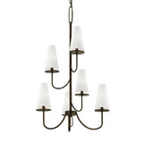Marcel 6 Light Large Chandelier by Troy - F627