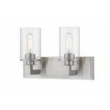Savannah 2 Light Clear Glass Vanity Light by Z Lite - 462-2V-BND