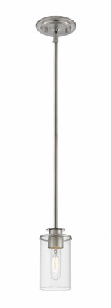 Savannah 1 Light Modern Mini Pendant by Z-Lite - 462MP-BNLP