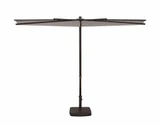 9 Foot Aluminum Manual Lift Rectangle Half Umbrella by Simply Shade - SSUA4599