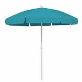 6.5 Foot Aluminum Manual Lift Round Beach Umbrella by Simply Shade - SSUB865KIT