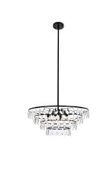 Ella 6 Light Large Pendant 24 Inch Wide by Elegant - 1101D24