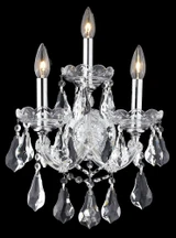Maria Theresa 3 Light Wall Sconce 22 Inch Tall by Elegant - 2801W3