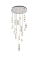 Polaris 16 LED Light Large Chandelier by Elegant - 3500D28