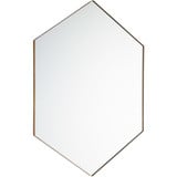 Hexagon Mirror 40 Inch Tall and 28.25 Inch Wide by Quorum - 13-2840