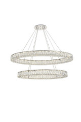 Monroe  LED Light Oversized Chandelier by Elegant - 3503D40