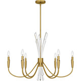 Cecily 6 Light Chandelier 24.25 Inch Tall and 32 Inch Wide by Quoizel - CCY5032