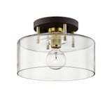 Bergamot Station 1 Light 12.25 Inch Wide Semi Flush Mount by Troy - C754