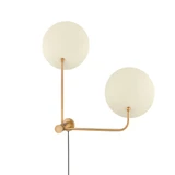 Leif 2 Light Wall Sconce by Troy - PTL8141-PBR/SBL