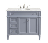 Park Avenue 40 Inch 3 Drawer Bathroom Vanity Sink Set by Elegant Decor - VF12540