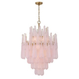 Ollie 16 Light Chandelier 36.75 Inch Tall and 26.25 Inch Wide by Crystorama - OLL-6006-AG