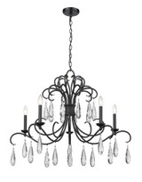 Amara 5 Light Chandelier 22.25 x 38 Inches Wide by Z-Lite - 3039-38