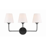 Sylvan 3 Light Candle Style Vanity Light by Crystorama - 2443