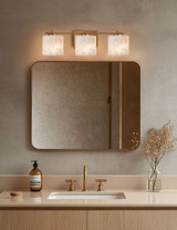 Alabaster Rocks Era 3 Light Oval Vanity Light by Justice Design - ALR-8443-30